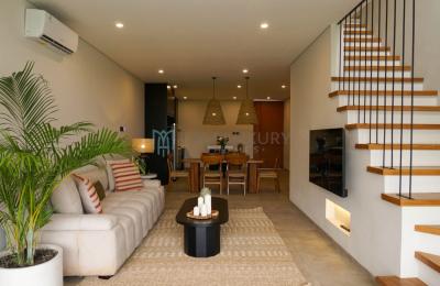 Stunning 2-Bedroom Modern Villa with Private Pool Overlooking Rice Fields in Canggu - Daily Rental