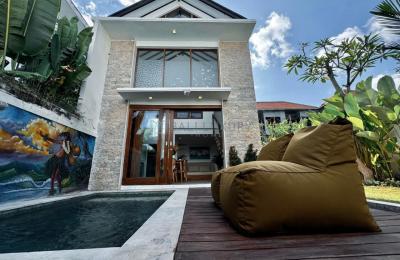 Cozy 1-Bedroom Modern Villa with Private Pool in Canggu - Monthly Rental