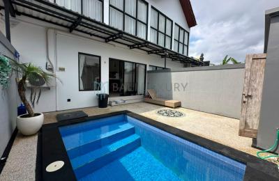 1-Bedroom Modern Loft-Style Villa with Private Pool in Buduk - Yearly Rental